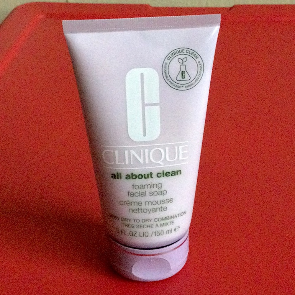 New Clinique all about clean foaming facial soap 5 ounce.